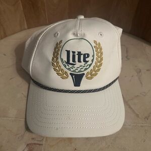 Miller Lite Golf Snapback Hat by MAD Engine NWT